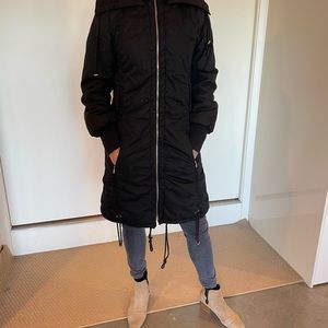 witchery puffer jacket black